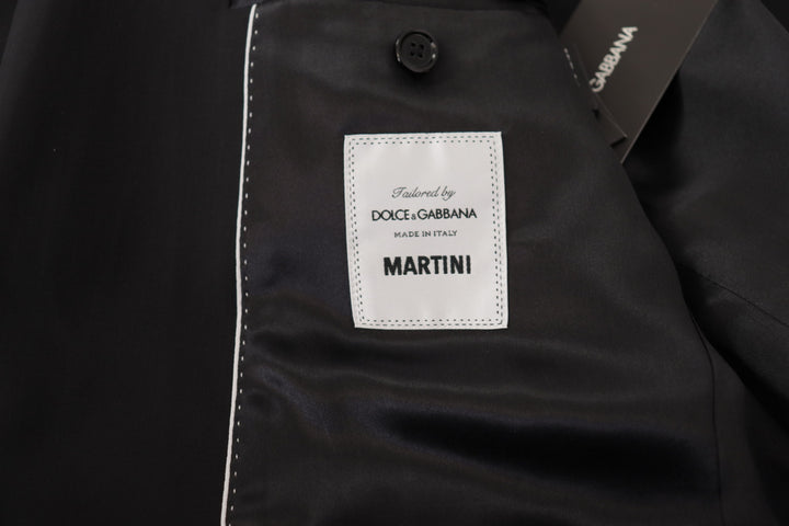 Dolce & Gabbana Black Single Breasted Jacket MARTINI Blazer