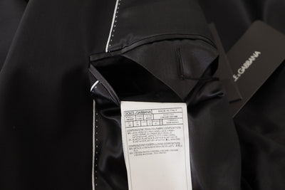 Dolce & Gabbana Black Single Breasted Jacket MARTINI Blazer