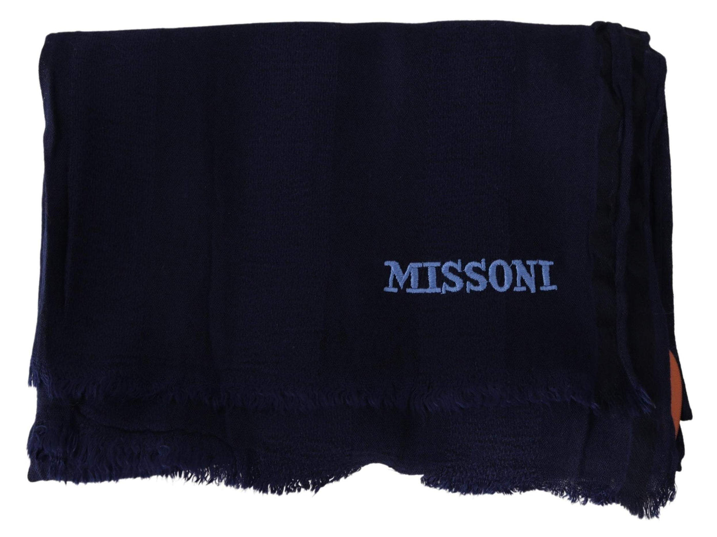 Missoni Blue Wool Knit Unisex Neck Wrap Scarf #men, Accessories - New Arrivals, Blue, feed-agegroup-adult, feed-color-Blue, feed-gender-male, Missoni, Scarves - Men - Accessories at SEYMAYKA