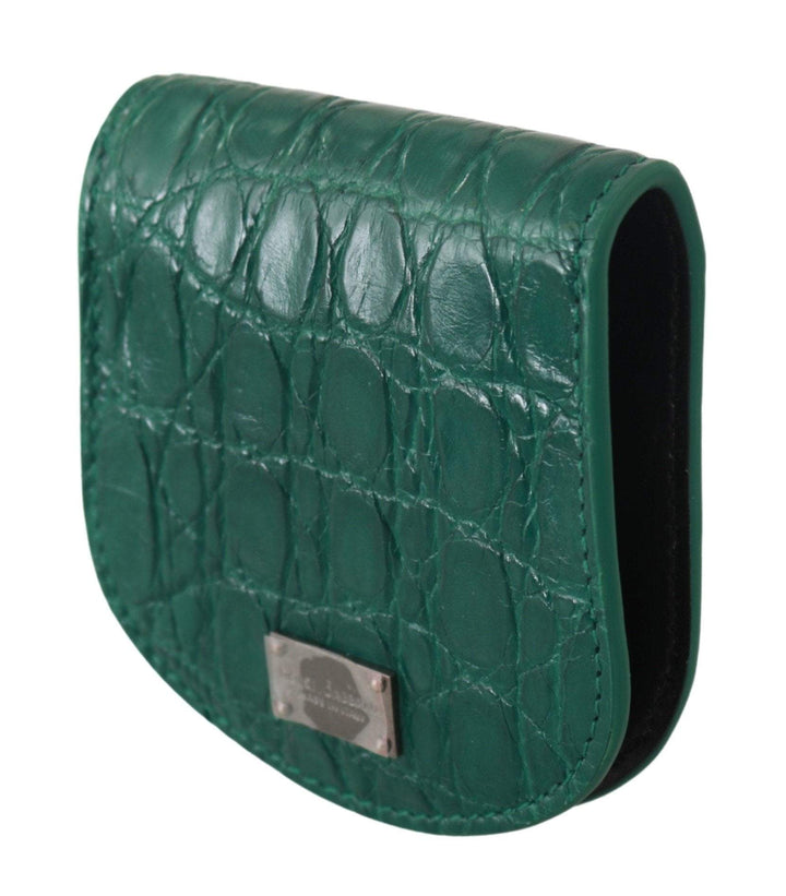 Dolce & Gabbana  Green Exotic Skins Condom Case Holder Wallet #men, Brand_Dolce & Gabbana, Catch, Dolce & Gabbana, feed-agegroup-adult, feed-color-green, feed-gender-male, feed-size-OS, Gender_Men, Green, Handbags - New Arrivals, Kogan, Leather Accessories - Men - Bags at SEYMAYKA