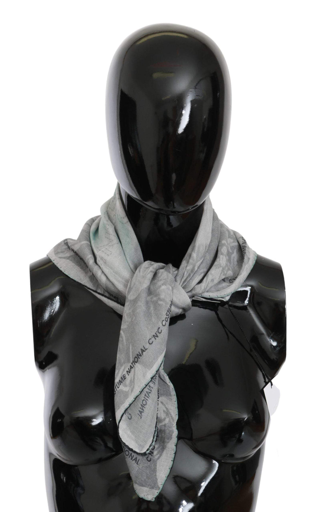 COSTUME NATIONAL C’N’C   Silk Shawl Foulard Wrap Scarf #women, Accessories - New Arrivals, Catch, Costume National, feed-agegroup-adult, feed-color-gray, feed-gender-female, feed-size-OS, Gender_Women, Gray, Kogan, Scarves - Women - Accessories at SEYMAYKA