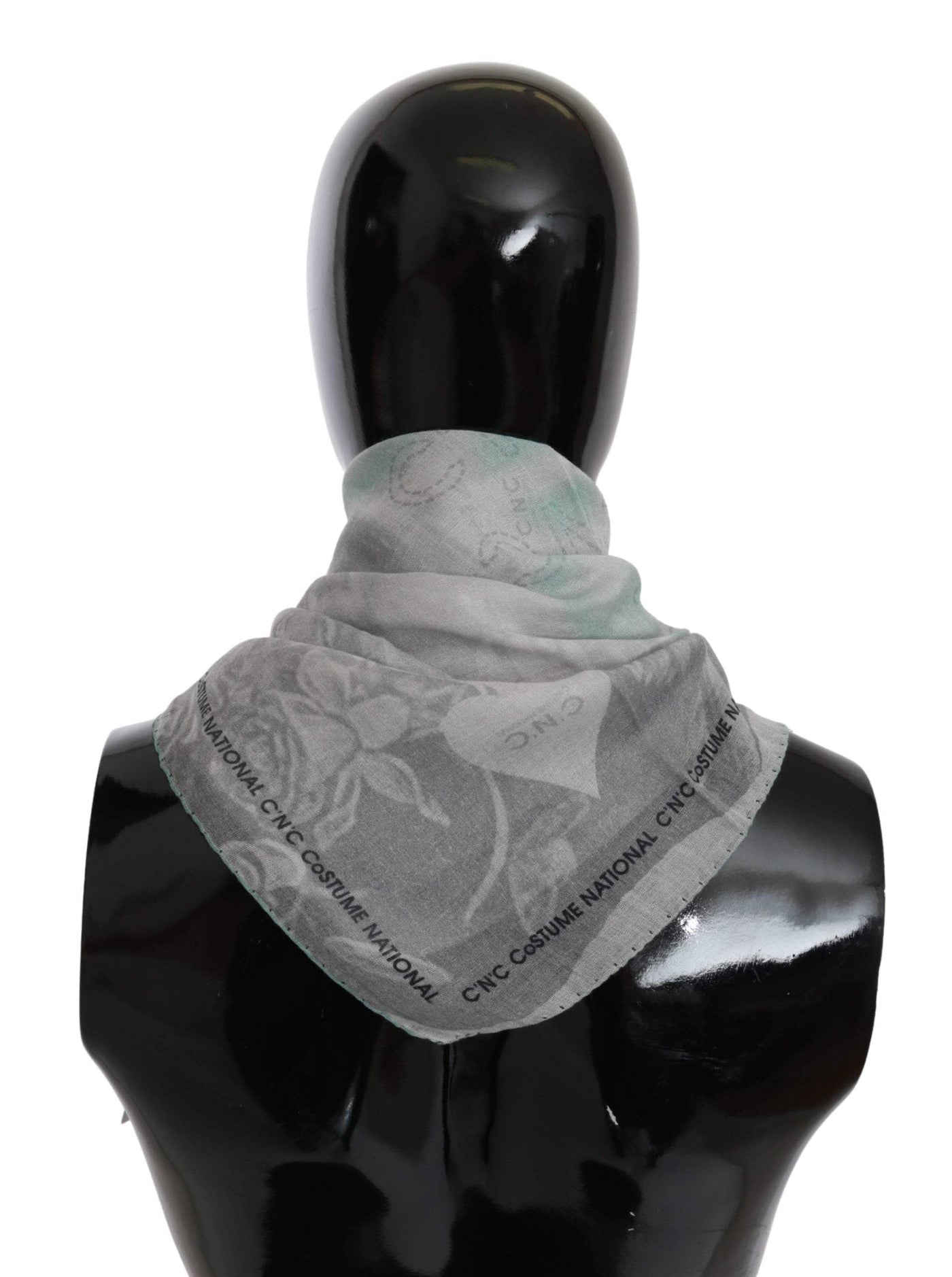 COSTUME NATIONAL C’N’C   Silk Shawl Foulard Wrap Scarf #women, Accessories - New Arrivals, Catch, Costume National, feed-agegroup-adult, feed-color-gray, feed-gender-female, feed-size-OS, Gender_Women, Gray, Kogan, Scarves - Women - Accessories at SEYMAYKA