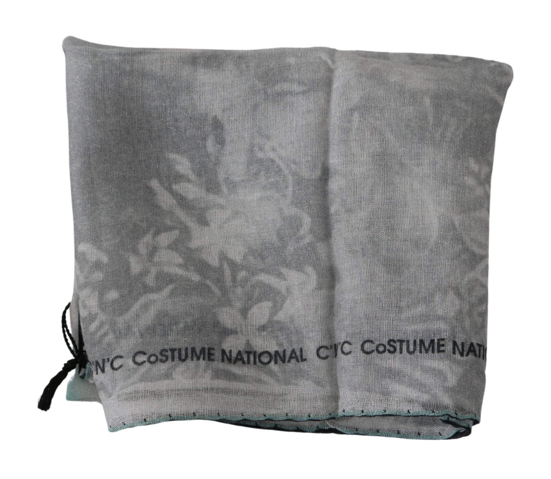 COSTUME NATIONAL C’N’C   Silk Shawl Foulard Wrap Scarf #women, Accessories - New Arrivals, Catch, Costume National, feed-agegroup-adult, feed-color-gray, feed-gender-female, feed-size-OS, Gender_Women, Gray, Kogan, Scarves - Women - Accessories at SEYMAYKA