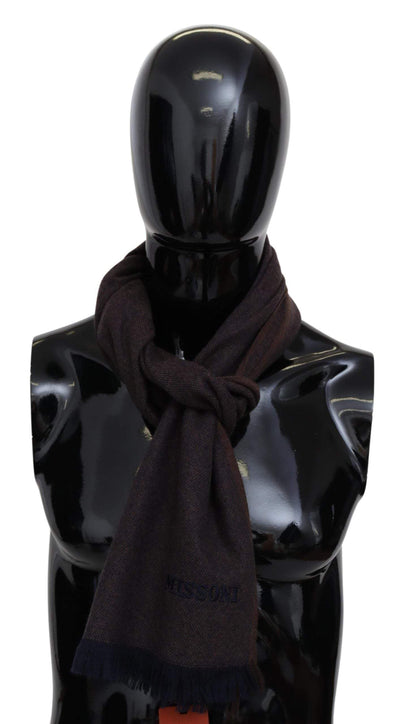 Missoni Brown 100% Cashmere Unisex  Scarf #men, Accessories - New Arrivals, Brown, feed-agegroup-adult, feed-color-Brown, feed-gender-male, Missoni, Scarves - Men - Accessories at SEYMAYKA