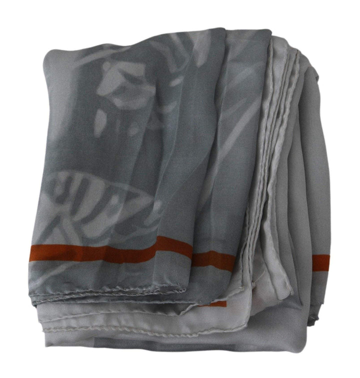 COSTUME NATIONAL C’N’C   Silk Shawl Foulard Wrap Scarf #women, Accessories - New Arrivals, Catch, Costume National, feed-agegroup-adult, feed-color-gray, feed-gender-female, feed-size-OS, Gender_Women, Gray, Kogan, Scarves - Women - Accessories at SEYMAYKA