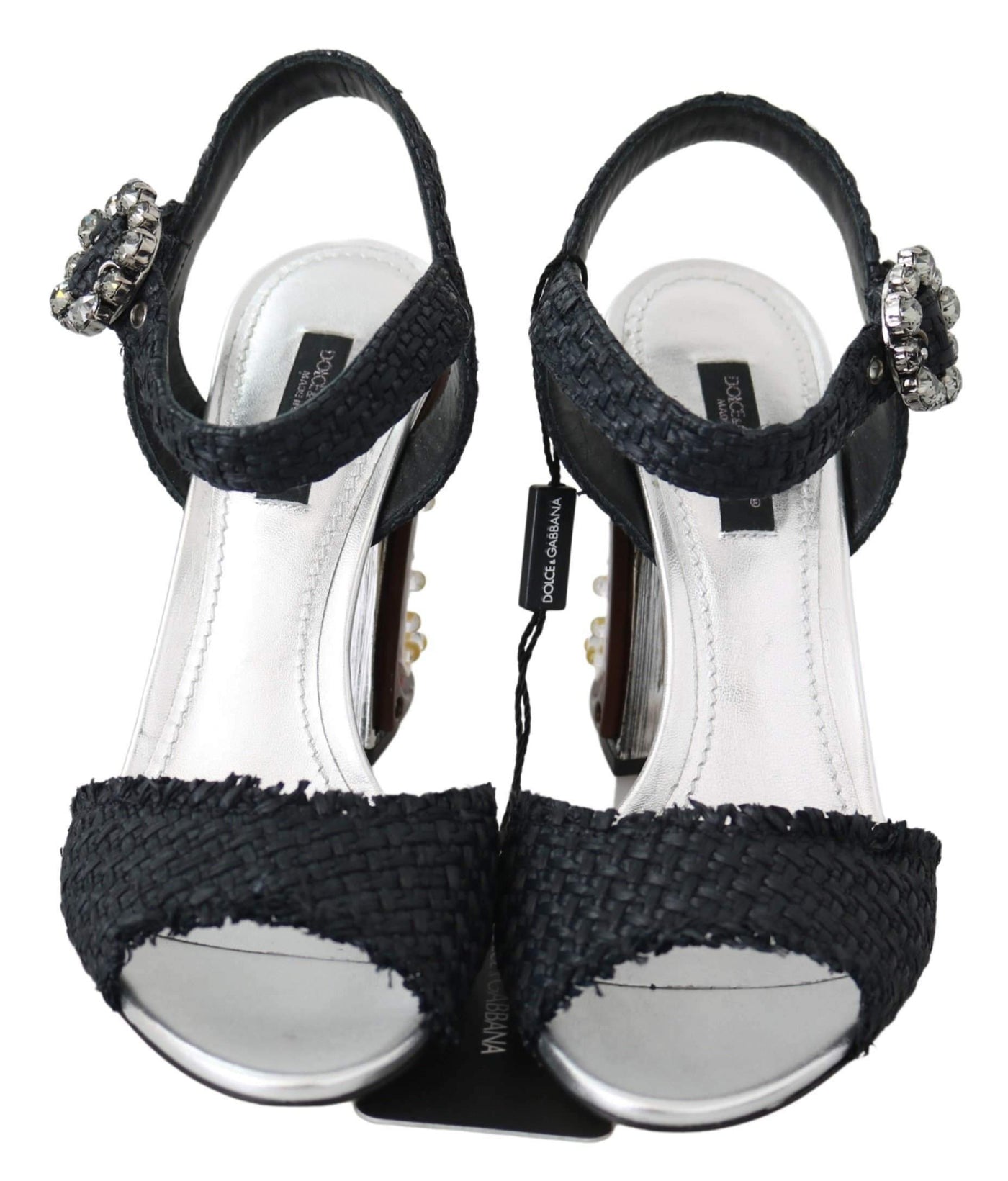 Dolce & Gabbana Black Crystals LED LIGHTS Sandals Shoes #women, Black, Brand_Dolce & Gabbana, Dolce & Gabbana, EU36/US5.5, feed-agegroup-adult, feed-color-black, feed-gender-female, feed-size-US5.5, Gender_Women, Sandals - Women - Shoes, Shoes - New Arrivals at SEYMAYKA