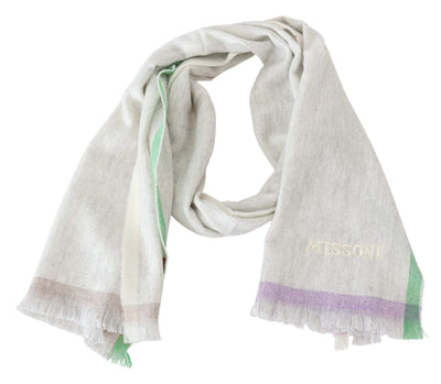Missoni Multicolor Lined Cashmere Unisex Wrap Scarf #men, feed-agegroup-adult, feed-color-Multicolor, feed-gender-male, Missoni, Multicolor, Scarves - Men - Accessories at SEYMAYKA