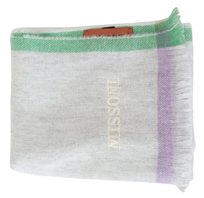 Missoni Multicolor Lined Cashmere Unisex Wrap Scarf #men, feed-agegroup-adult, feed-color-Multicolor, feed-gender-male, Missoni, Multicolor, Scarves - Men - Accessories at SEYMAYKA