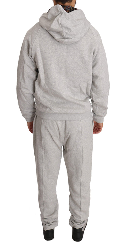 Billionaire Italian Couture  Cotton Hooded Sweater Pants Tracksuit #men, 3XL, Billionaire Italian Couture, Catch, feed-agegroup-adult, feed-color-gray, feed-gender-male, feed-size-3XL, feed-size-XL, feed-size-XXL, Gender_Men, Gray, Kogan, M, Men - New Arrivals, Sweatsuit - Men - Clothing, XL, XXL at SEYMAYKA