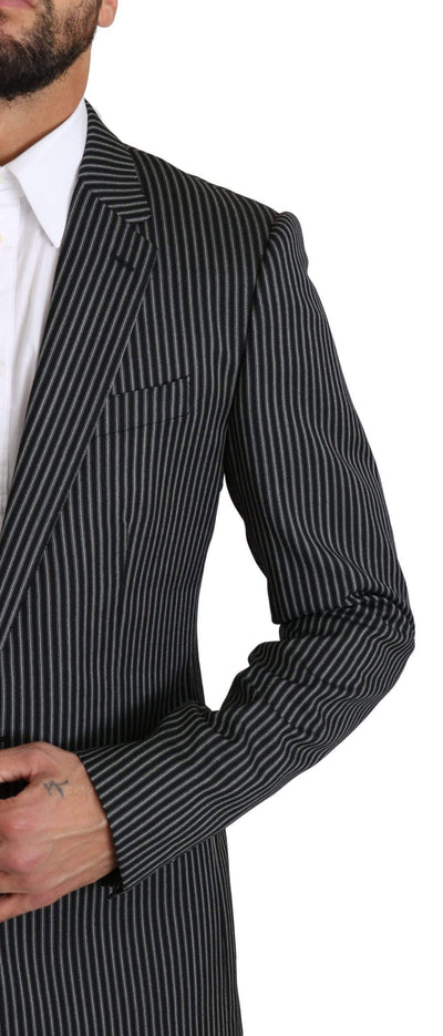 Dolce & Gabbana  Black White Stripes 2 Piece MARTINI Suit #men, Black, Brand_Dolce & Gabbana, Catch, Dolce & Gabbana, feed-agegroup-adult, feed-color-black, feed-gender-male, feed-size-IT48 | M, Gender_Men, IT48 | M, Kogan, Men - New Arrivals, Suits - Men - Clothing at SEYMAYKA