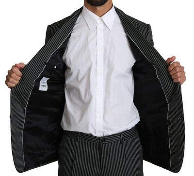 Dolce & Gabbana  Black White Stripes 2 Piece MARTINI Suit #men, Black, Brand_Dolce & Gabbana, Catch, Dolce & Gabbana, feed-agegroup-adult, feed-color-black, feed-gender-male, feed-size-IT48 | M, Gender_Men, IT48 | M, Kogan, Men - New Arrivals, Suits - Men - Clothing at SEYMAYKA
