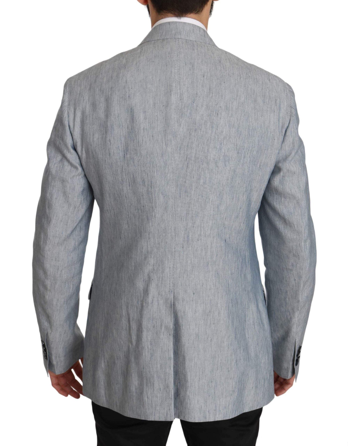 Dolce & Gabbana  Blue Flax NAPOLI Jacket Coat Blazer #men, Blazers - Men - Clothing, Brand_Dolce & Gabbana, Catch, Dolce & Gabbana, feed-agegroup-adult, feed-color-blue, feed-gender-male, feed-size-IT48 | M, Gender_Men, IT48 | M, Kogan, Light Blue, Men - New Arrivals at SEYMAYKA