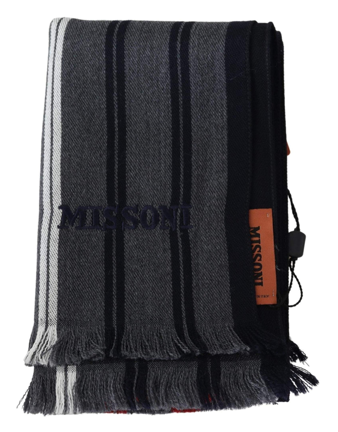 Missoni Multicolor Wool Striped Unisex Neck Wrap Shawl Scarf #men, Accessories - New Arrivals, feed-agegroup-adult, feed-color-Multicolor, feed-gender-male, Missoni, Multicolor, Scarves - Men - Accessories at SEYMAYKA