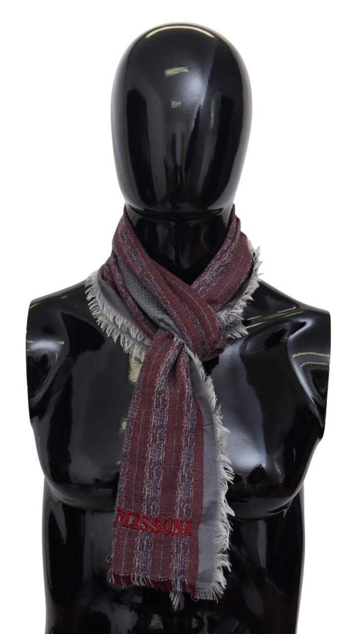 Missoni Multicolor Wool Striped Unisex Neck Wrap Shawl Scarf #men, Accessories - New Arrivals, Missoni, Scarves - Men - Accessories at SEYMAYKA
