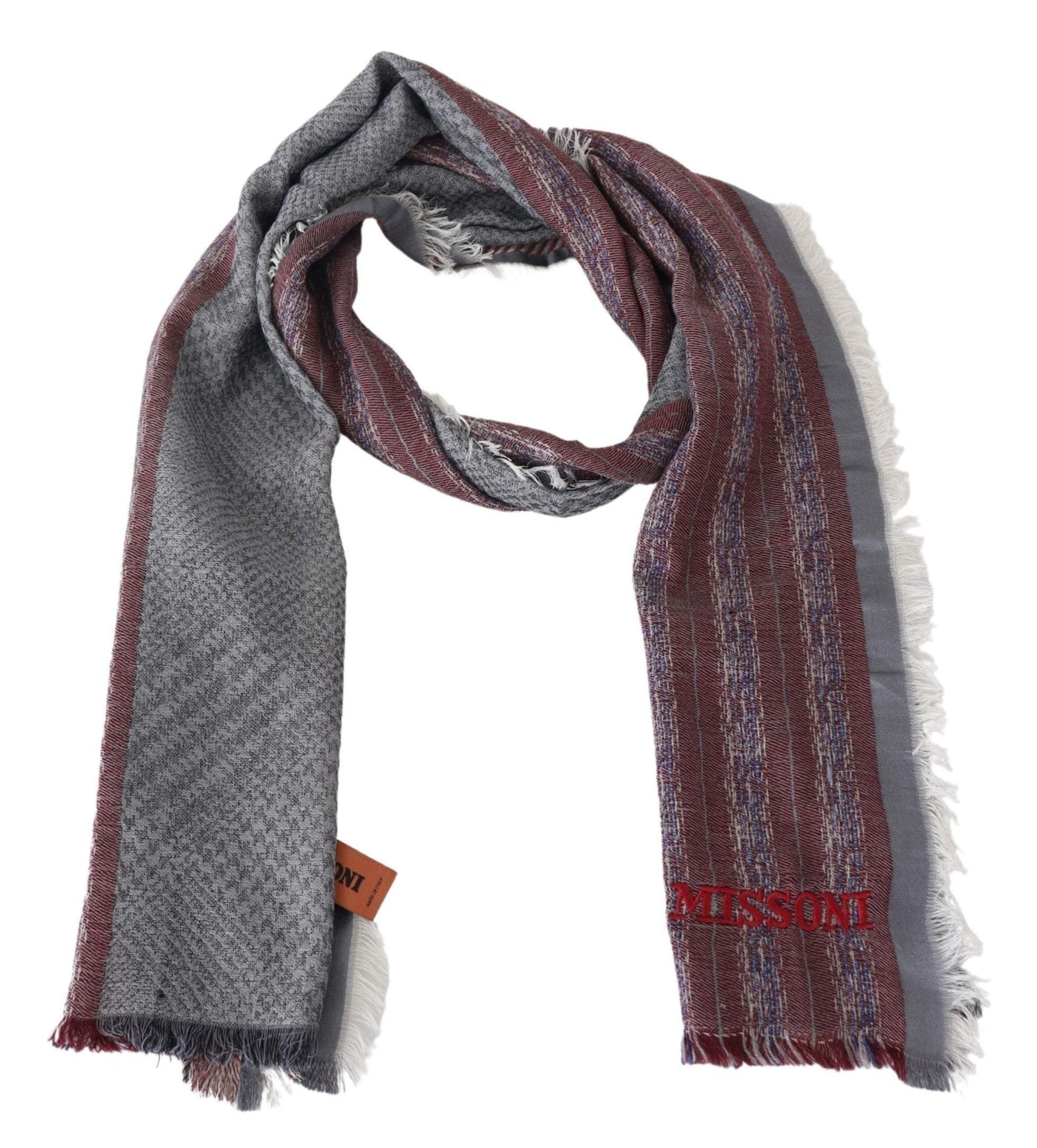 Missoni Multicolor Wool Striped Unisex Neck Wrap Shawl Scarf #men, Accessories - New Arrivals, Missoni, Scarves - Men - Accessories at SEYMAYKA