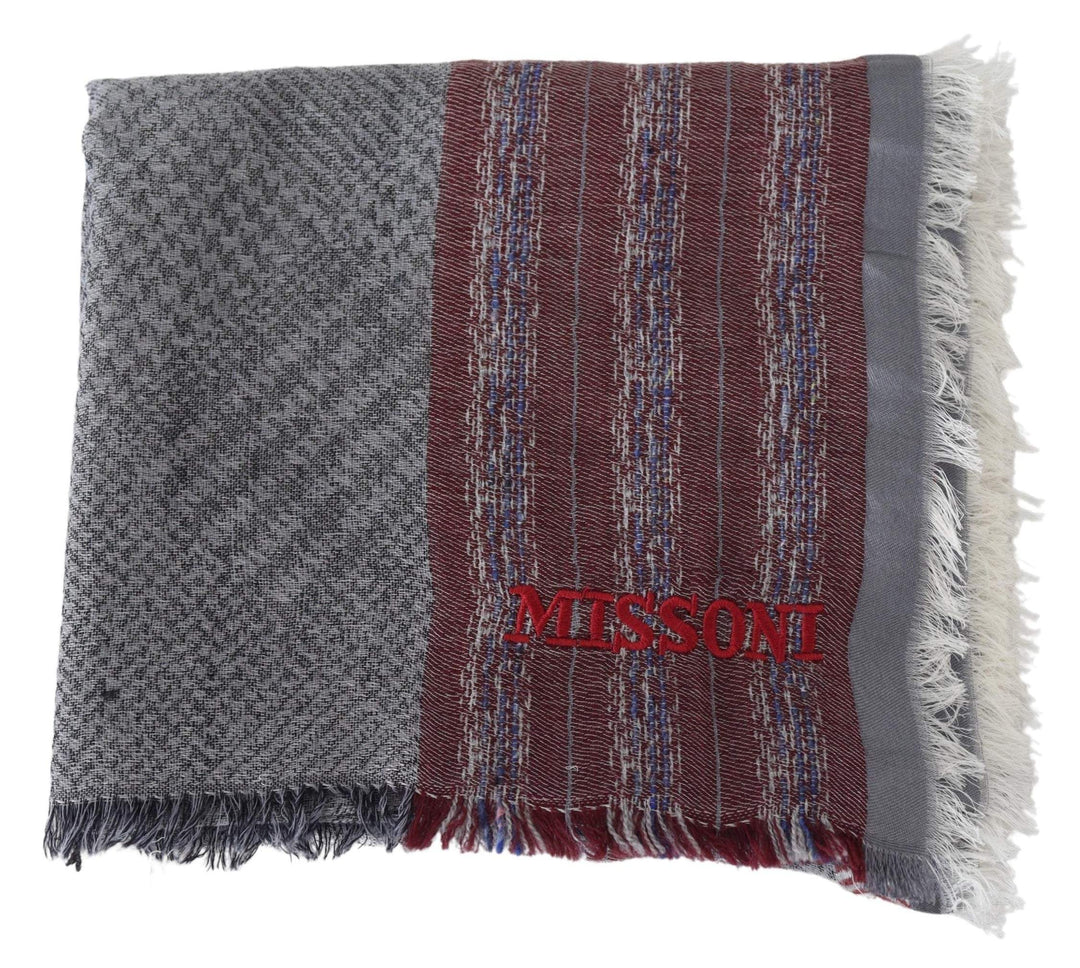 Missoni Multicolor Wool Striped Unisex Neck Wrap Shawl Scarf #men, Accessories - New Arrivals, Missoni, Scarves - Men - Accessories at SEYMAYKA