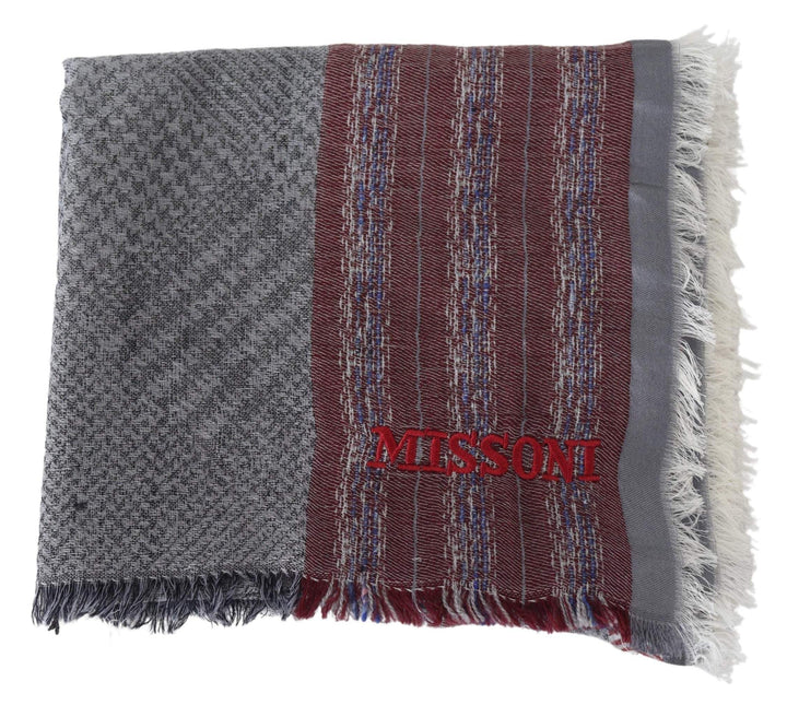 Missoni Multicolor Wool Striped Unisex Neck Wrap Shawl Scarf #men, Accessories - New Arrivals, Missoni, Scarves - Men - Accessories at SEYMAYKA
