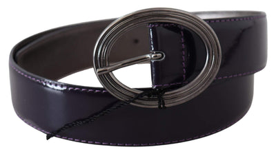 Exte Purple Silver Oval Metal Buckle Waist Leather Belt #women, 85 cm / 34 Inches, Accessories - New Arrivals, Belts - Women - Accessories, Exte, feed-agegroup-adult, feed-color-purple, feed-gender-female, Purple at SEYMAYKA