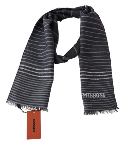 Missoni Multicolor Striped Wool Unisex Neck Wrap Shawl #men, Accessories - New Arrivals, feed-agegroup-adult, feed-color-Multicolor, feed-gender-male, Missoni, Multicolor, Scarves - Men - Accessories at SEYMAYKA