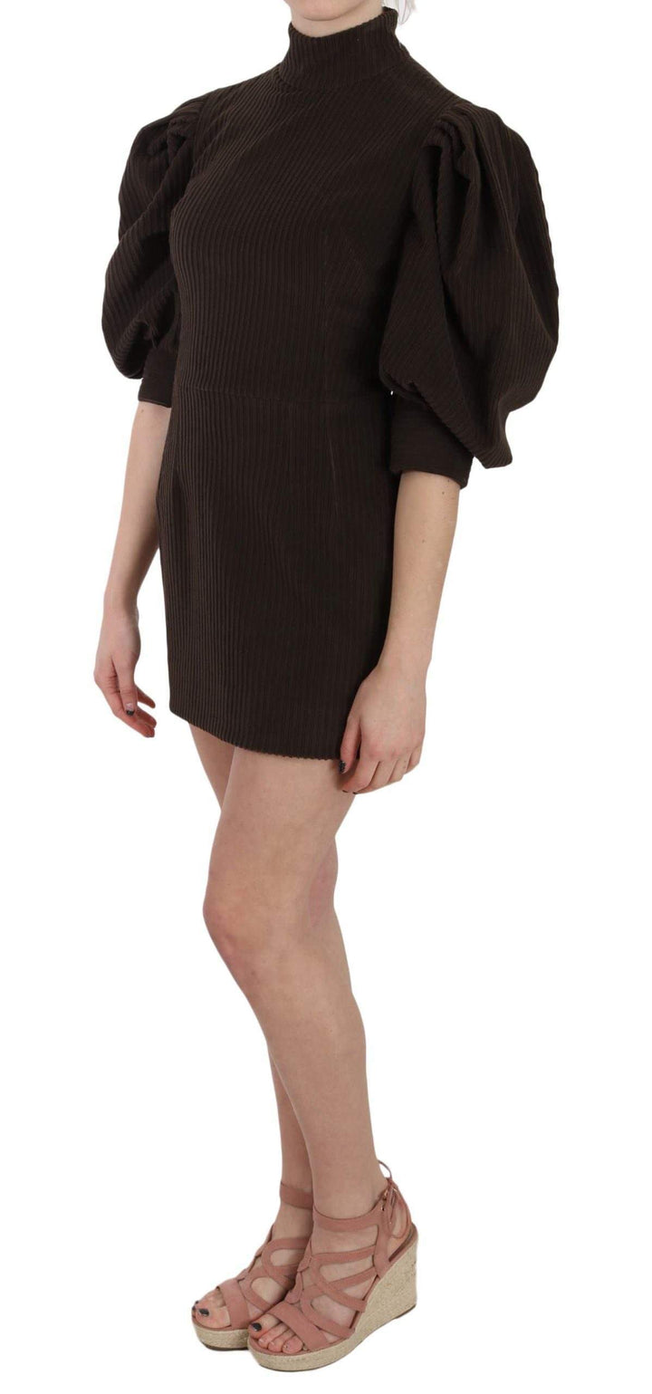 Dolce & Gabbana  Brown Corduroy Bodycon Cotton Mini Dress #women, Brand_Dolce & Gabbana, Brown, Catch, Clothing_Dress, Dolce & Gabbana, Dresses - Women - Clothing, feed-agegroup-adult, feed-color-brown, feed-gender-female, feed-size-IT40|S, Gender_Women, IT40|S, Kogan, Women - New Arrivals at SEYMAYKA
