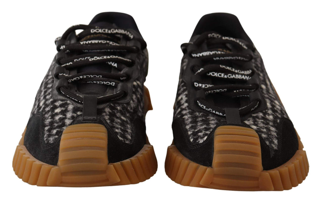 Dolce & Gabbana Black White Fabric Lace Up NS1 Sneakers #men, Black, Dolce & Gabbana, EU39/US6, EU40/US7, EU41/US8, EU42/US9, feed-1, Sneakers - Men - Shoes at SEYMAYKA