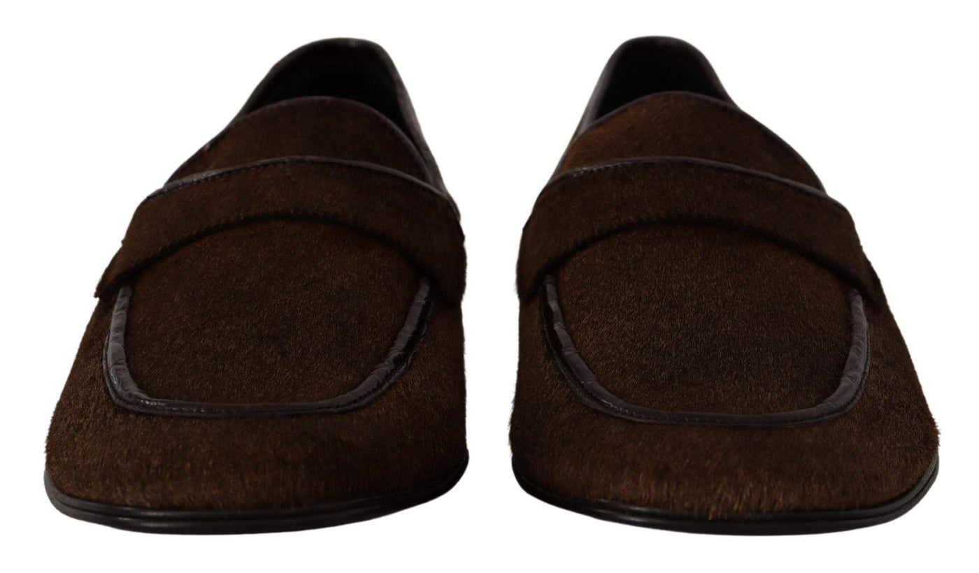 Dolce & Gabbana Shoes Dress Loafers Brown Leather Slip Shoes #men, Brown, Dolce & Gabbana, EU39/US6, EU40/US7, EU41/US8, EU42/US9, EU43.5/US10.5, EU43/US10, EU44/US11, EU45/US12, EU46/US13, feed-1, Loafers - Men - Shoes at SEYMAYKA