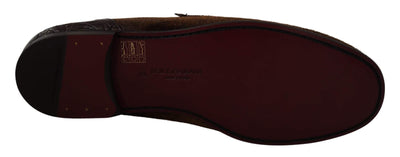 Dolce & Gabbana Shoes Dress Loafers Brown Leather Slip Shoes #men, Brown, Dolce & Gabbana, EU39/US6, EU40/US7, EU41/US8, EU42/US9, EU43.5/US10.5, EU43/US10, EU44/US11, EU45/US12, EU46/US13, feed-1, Loafers - Men - Shoes at SEYMAYKA