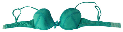 ERMANNO SCERVINO Women   Push Up Bra 100% Cotton Underwear #women, Catch, Ermanno Scervino, feed-agegroup-adult, feed-color-green, feed-gender-female, feed-size-IT2 | S, Gender_Women, Green, IT2 | S, Kogan, Underwear - Women - Clothing, Women - New Arrivals at SEYMAYKA