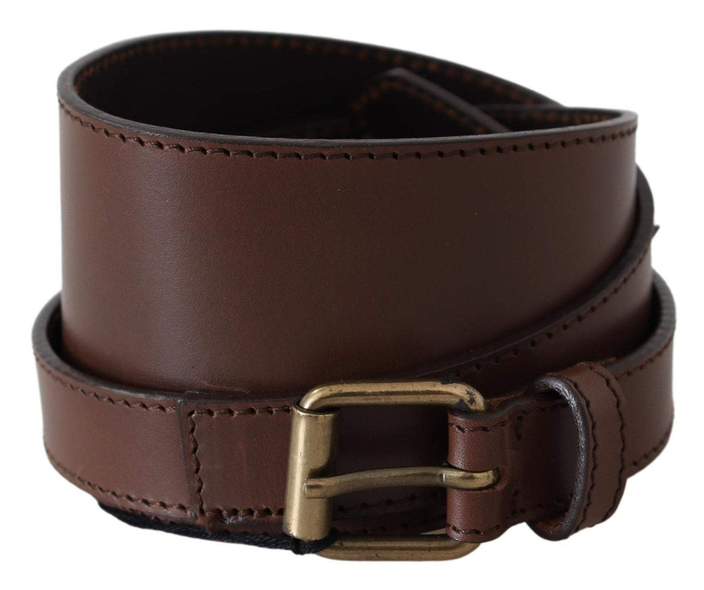 PLEIN SUD Brown Wide Leather Rustic Gold Metal Buckle Dark #women, 100 cm / 40 Inches, Accessories - New Arrivals, Belts - Women - Accessories, Brown, feed-agegroup-adult, feed-color-Brown, feed-gender-female, PLEIN SUD at SEYMAYKA