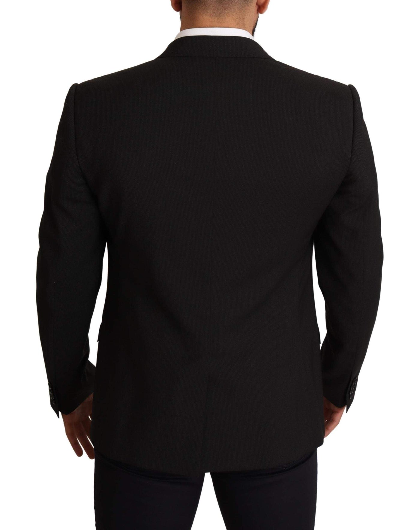 Dolce & Gabbana Black Striped MARTINI Jacket Blazer #men, Black, Blazers - Men - Clothing, Dolce & Gabbana, feed-agegroup-adult, feed-color-Black, feed-gender-male, IT54 | XL at SEYMAYKA