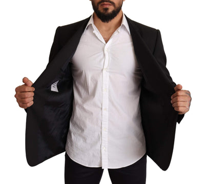 Dolce & Gabbana Black Striped MARTINI Jacket Blazer #men, Black, Blazers - Men - Clothing, Dolce & Gabbana, feed-agegroup-adult, feed-color-Black, feed-gender-male, IT54 | XL at SEYMAYKA