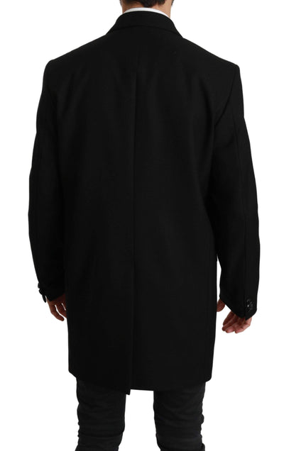 Dolce & Gabbana Black 100% Wool Jacket Coat Blazer #men, Black, Blazers - Men - Clothing, Dolce & Gabbana, feed-1, IT50 | L, Men - New Arrivals at SEYMAYKA