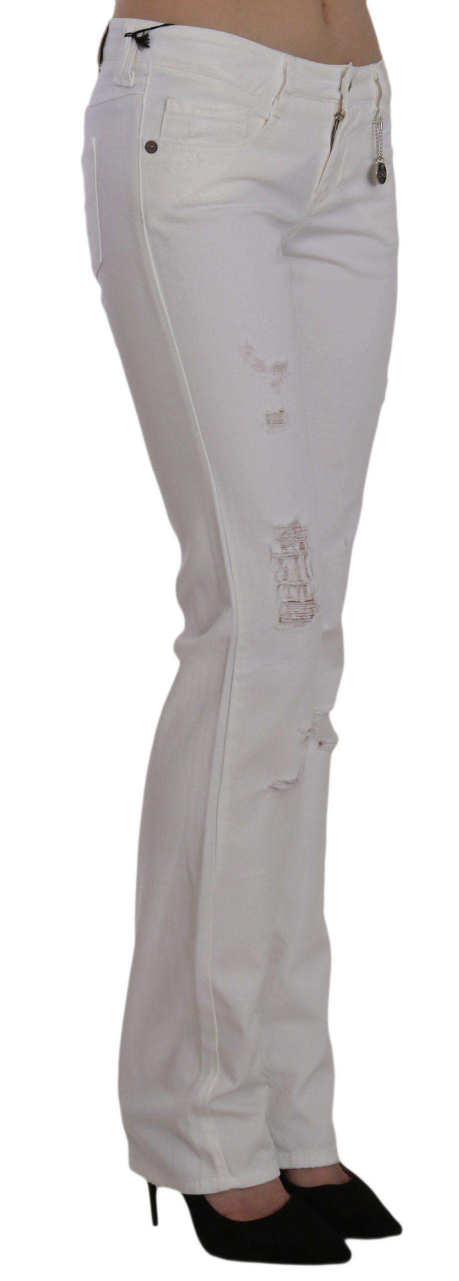 COSTUME NATIONAL C’N’C   Cotton Slim Fit Straight Jeans Pants #women, Catch, Costume National, feed-agegroup-adult, feed-color-white, feed-gender-female, feed-size-W25, feed-size-W26, feed-size-W27, feed-size-W28, feed-size-W30, feed-size-W32, Gender_Women, Jeans & Pants - Women - Clothing, Kogan, W25, W27, W28, W29, W30, W32, White, Women - New Arrivals at SEYMAYKA