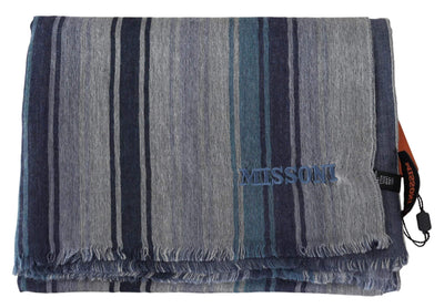 Missoni Multicolor Wool Striped Unisex Neck Wrap Shawl #men, Accessories - New Arrivals, feed-agegroup-adult, feed-color-Multicolor, feed-gender-male, Missoni, Multicolor, Scarves - Men - Accessories at SEYMAYKA