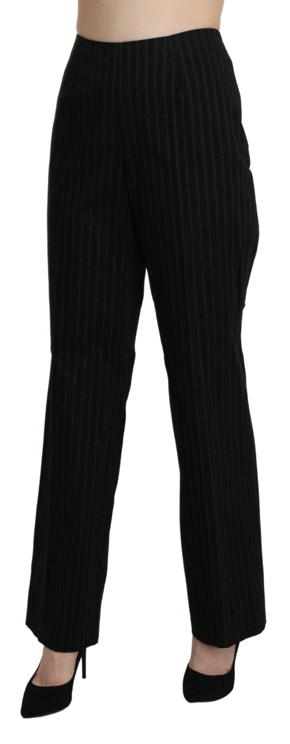 BENCIVENGA  High Waist Straight Dress Trouser Pants #women, BENCIVENGA, Black, feed-agegroup-adult, feed-color-black, feed-gender-female, feed-size-IT48|XXL, feed-size-IT50|3XL, Gender_Women, IT48|XXL, IT50|3XL, Jeans & Pants - Women - Clothing, Women - New Arrivals at SEYMAYKA