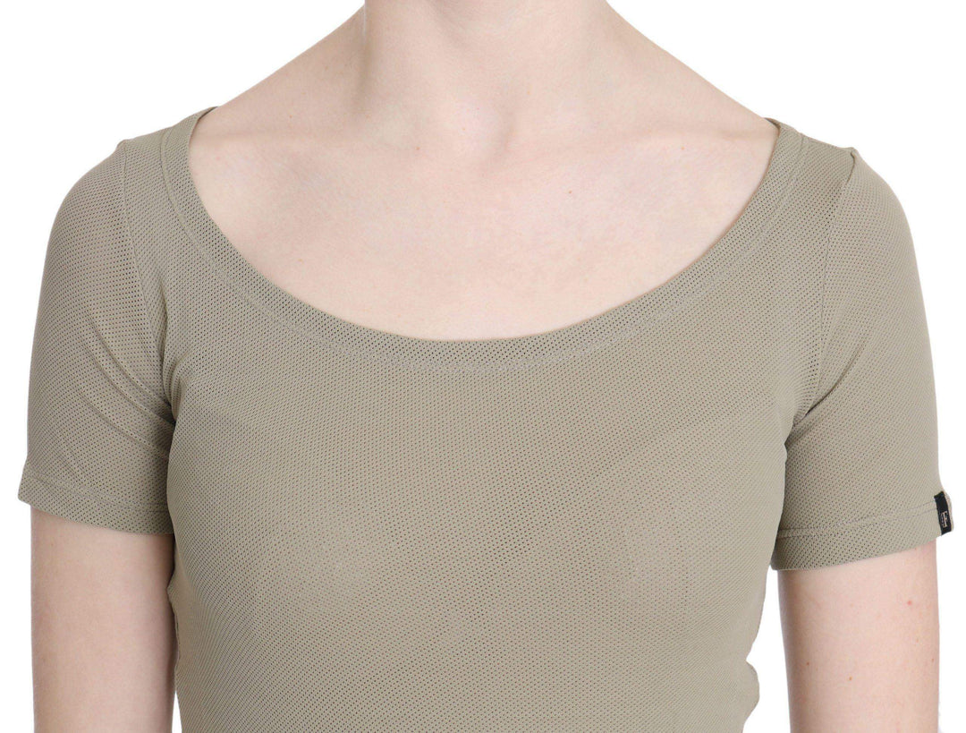 GF Ferre   Nylon Short Sleeve Casual Tank Top Blouse #women, Catch, feed-agegroup-adult, feed-color-gray, feed-gender-female, feed-size-IT42|M, Gender_Women, GF Ferre, Gray, IT42|M, Kogan, Tops & T-Shirts - Women - Clothing, Women - New Arrivals at SEYMAYKA