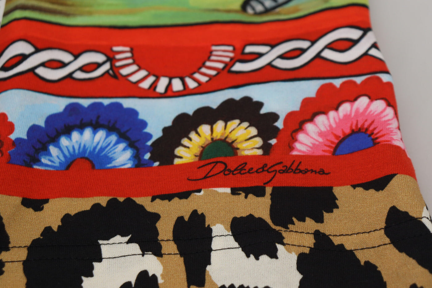 Dolce & Gabbana Multicolor Printed Women Exclusive Shirt Top