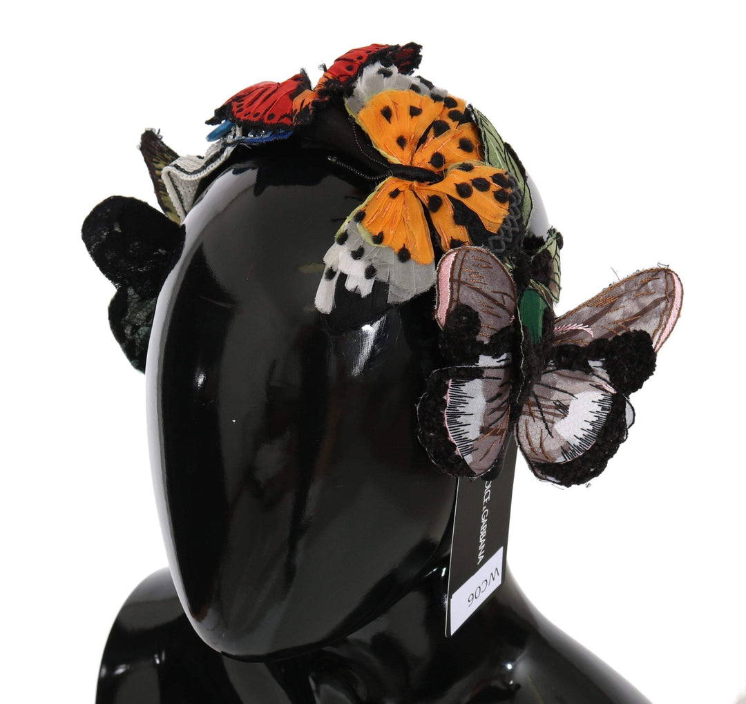 Dolce & Gabbana  Tiara Floral Butterfly Sequin Diadem Headband #women, Accessories - New Arrivals, Brand_Dolce & Gabbana, Catch, Dolce & Gabbana, feed-agegroup-adult, feed-color-multicolor, feed-gender-female, feed-size-OS, Gender_Women, Headbands - Women - Accessories, Kogan, Multicolor at SEYMAYKA