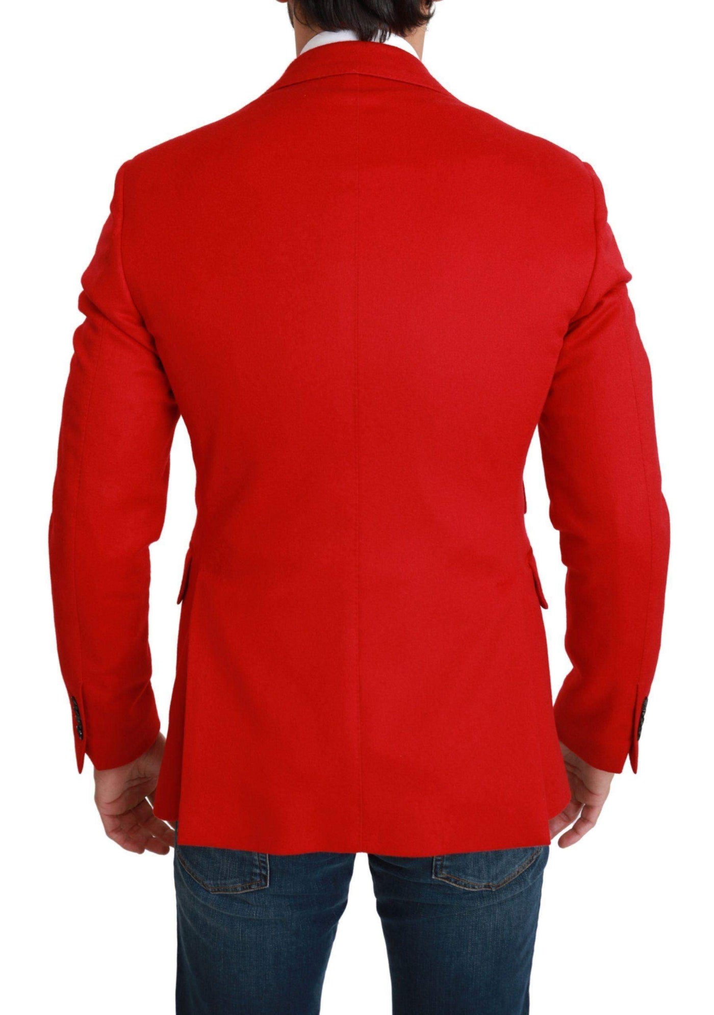 Dolce & Gabbana  Red Cashmere Slim Fit Coat Jacket Blazer #men, Blazers - Men - Clothing, Brand_Dolce & Gabbana, Catch, Dolce & Gabbana, feed-agegroup-adult, feed-color-red, feed-gender-male, feed-size-IT46 | S, Gender_Men, IT46 | S, Kogan, Men - New Arrivals, Red at SEYMAYKA