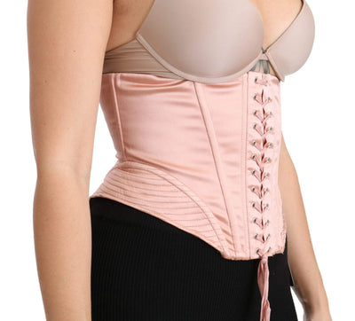Dolce & Gabbana Silk Pink Corset Belt Stretch Waist Strap Top #women, Brand_Dolce & Gabbana, Catch, Dolce & Gabbana, feed-agegroup-adult, feed-color-pink, feed-gender-female, feed-size-IT36|XXS, feed-size-IT38|XS, feed-size-IT40|S, feed-size-IT42|M, feed-size-IT44|L, Gender_Women, IT36|XXS, IT38|XS, IT40|S, IT42|M, IT44|L, IT46|XL, Kogan, Pink, Tops & T-Shirts - Women - Clothing, Women - New Arrivals at SEYMAYKA