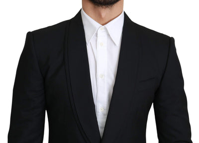 Dolce & Gabbana  Black Single Breasted Formal Wool Blazer #men, Black, Blazers - Men - Clothing, Brand_Dolce & Gabbana, Catch, Dolce & Gabbana, feed-agegroup-adult, feed-color-black, feed-gender-male, feed-size-IT46 | S, Gender_Men, IT46 | S, Kogan, Men - New Arrivals at SEYMAYKA