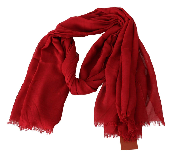 Missoni Red Cashmere Unisex Neck Wrap Fringes Scarf #men, feed-agegroup-adult, feed-color-Red, feed-gender-male, Missoni, Red, Scarves - Men - Accessories at SEYMAYKA