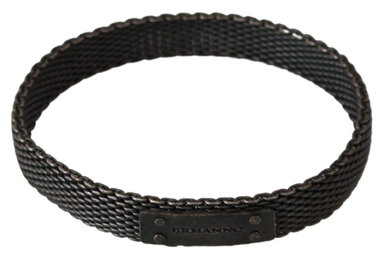Ermanno Scervino Silver Branded Metal Steel Unisex Bracelet #men, Accessories - New Arrivals, Bracelets - Men - Jewelry, Ermanno Scervino, feed-agegroup-adult, feed-color-Silver, feed-gender-male, Silver at SEYMAYKA