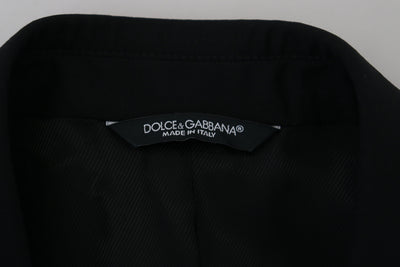 Dolce & Gabbana Black Slim Fit Formal Martini Blazer