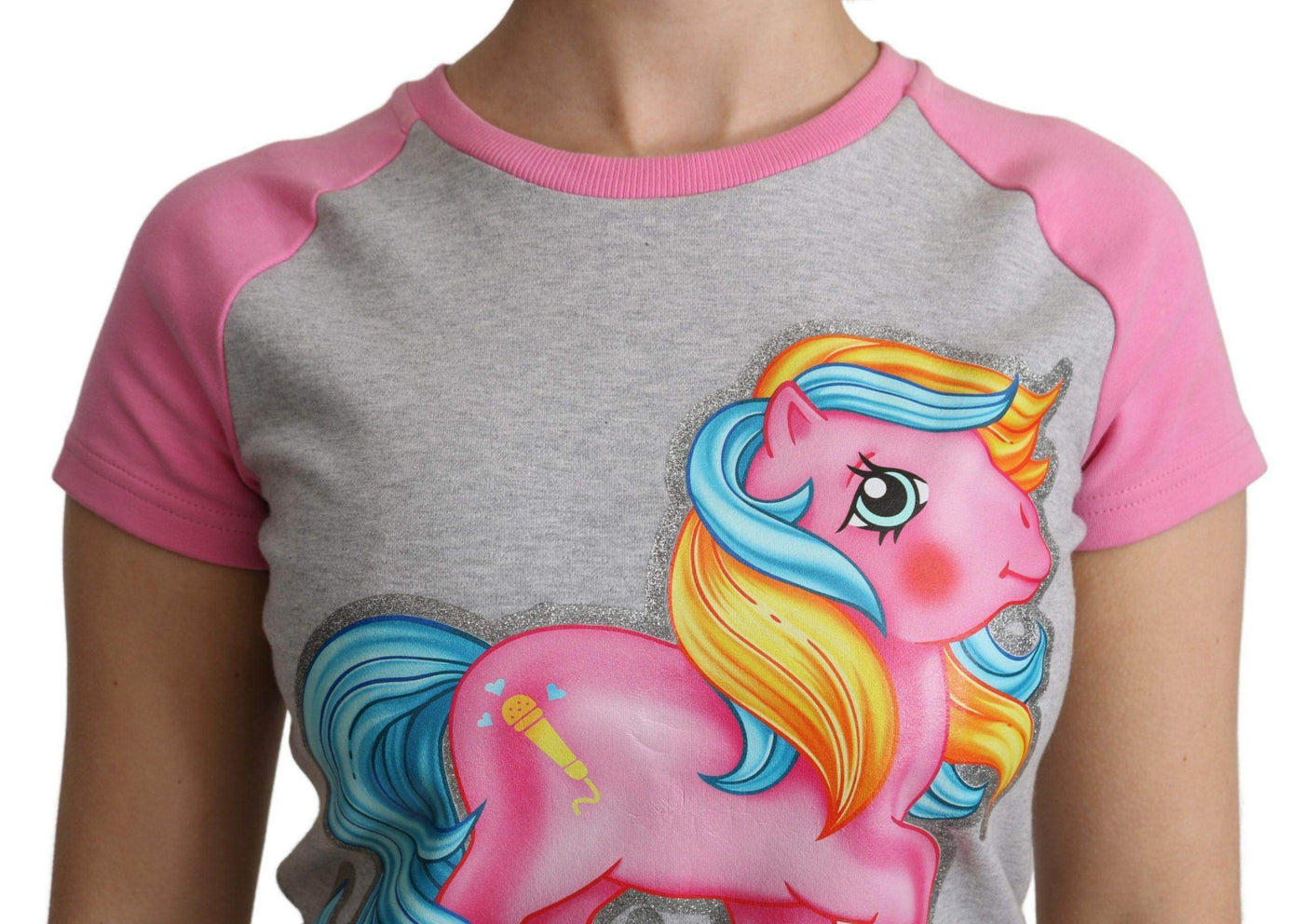 Moschino  and pink Cotton T-shirt My Little Pony Top #women, Catch, feed-agegroup-adult, feed-color-gray, feed-gender-female, feed-size-IT36 | XS, feed-size-IT38|XS, feed-size-IT40|S, feed-size-IT44|L, feed-size-IT46|XL, feed-size-IT48|XXL, Gender_Women, Gray, IT36 | XS, IT38|XS, IT40|S, IT42|M, IT44|L, IT46|XL, IT48|XXL, Kogan, Moschino, Tops & T-Shirts - Women - Clothing, Women - New Arrivals at SEYMAYKA
