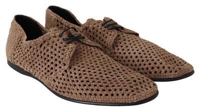Dolce & Gabbana Beige Woven Suede Derby Leather Mens Shoes #men, Beige, Casual - Men - Shoes, Dolce & Gabbana, EU39/US6, EU40.5/US7.5, EU40/US7, EU42.5/US9.5, EU44/US11, EU45/US12, EU46 /US13, feed-agegroup-adult, feed-color-Beige, feed-gender-male, feed-size-US11, feed-size-US12, feed-size-US13, feed-size-US6, feed-size-US7, feed-size-US7.5, feed-size-US9.5, Shoes - New Arrivals at SEYMAYKA