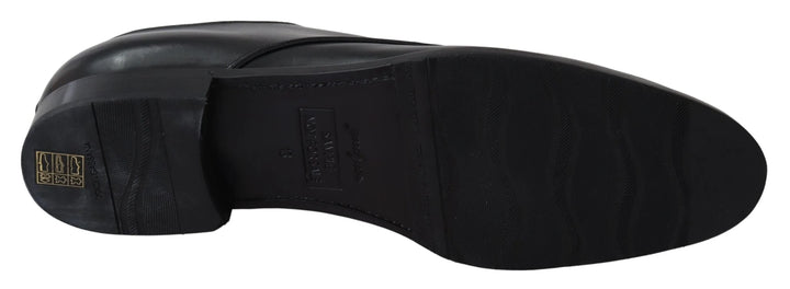 Dolce & Gabbana Chaussures SARTORIA en cuir noir faites à la main