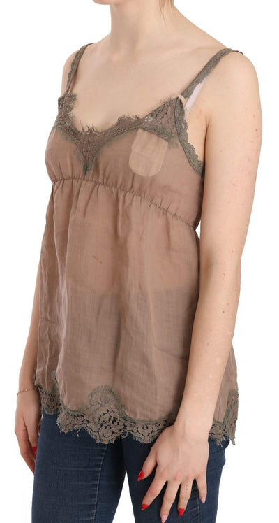 PINK MEMORIES  Lace Spaghetti Strap Plunging Top Blouse #women, Brown, Catch, feed-agegroup-adult, feed-color-brown, feed-color-pink, feed-gender-female, feed-size-IT40|S, feed-size-IT42|M, feed-size-IT44|L, Gender_Women, IT40|S, IT42|M, IT44|L, Kogan, PINK MEMORIES, Tops & T-Shirts - Women - Clothing, Women - New Arrivals at SEYMAYKA