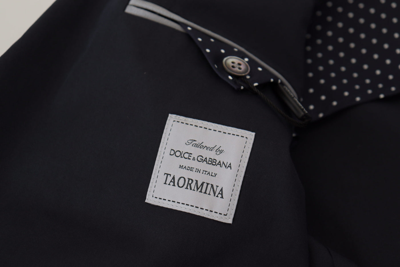 Dolce & Gabbana Black Cotton Formal Taormina Blazer