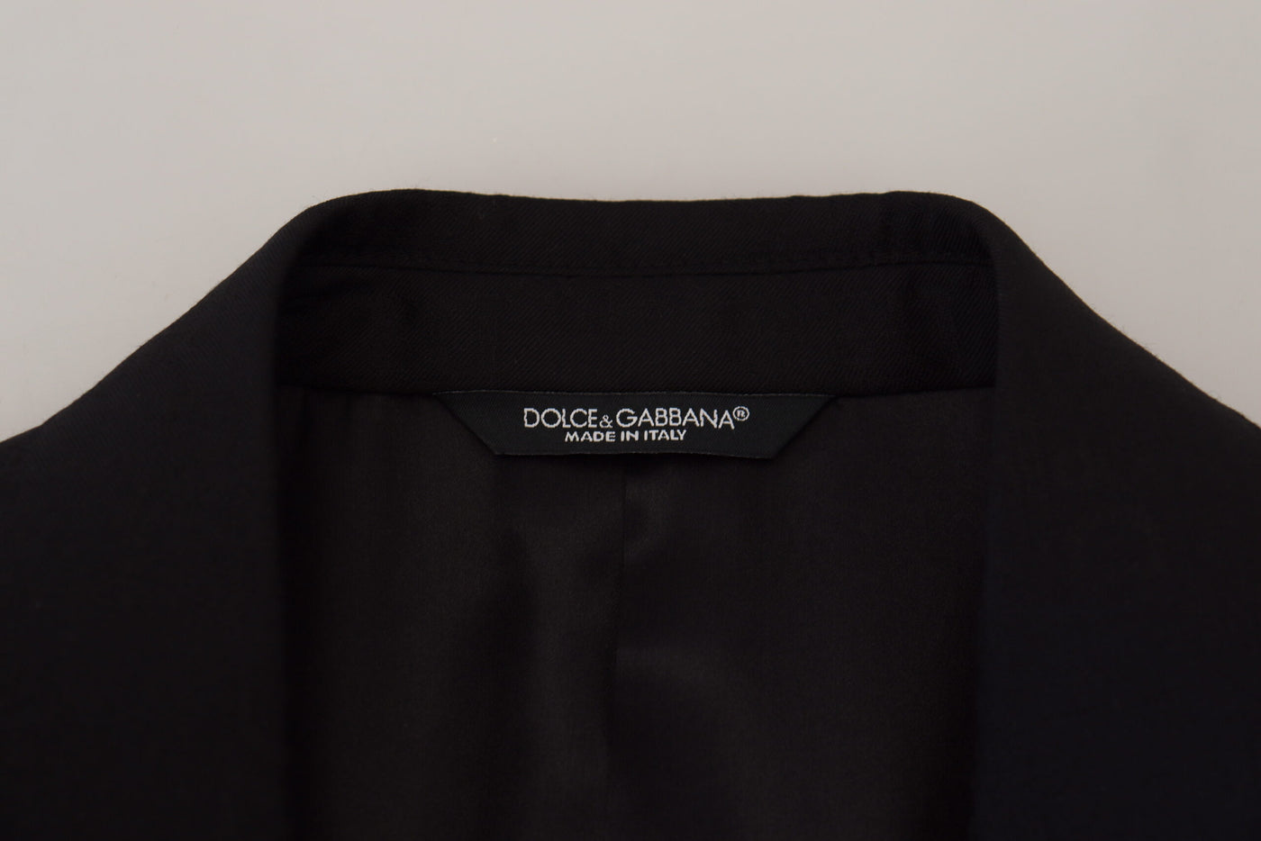 Dolce & Gabbana Black Wool Formal Coat Martini Blazer